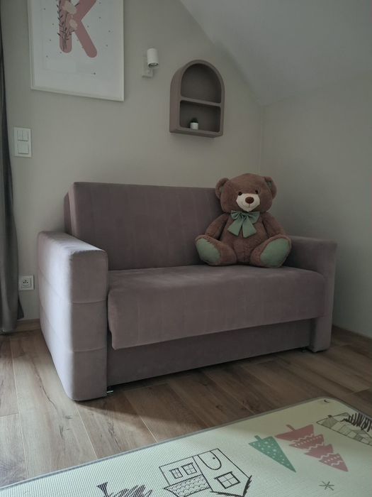 Sofa jednoosobowa rozkładana Agata Meble tapczan kanapa łóżko fotel