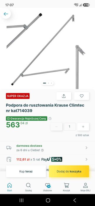Podpora rusztowania Climtec Krause