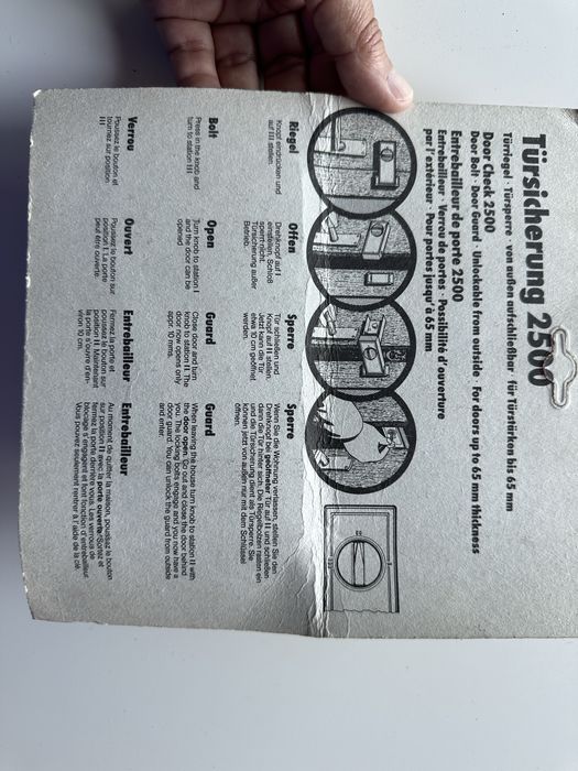 Fecho de seguranca com chave