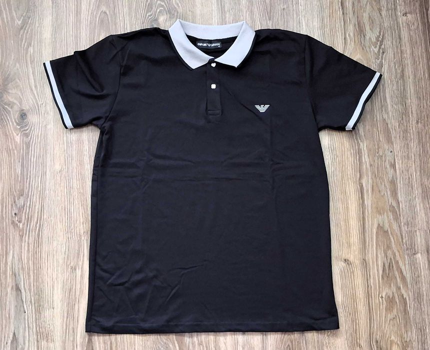Koszulka polo męska XL (L) czarna - nowa