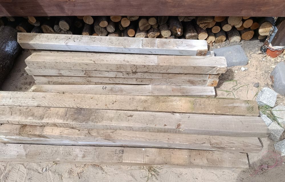 Belki 9x7 długości 1,4m i 1,63m razem 30mb dostawa Toruń Ciechocinek