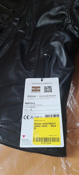 Casaco pele Dainese Nikita 2 Lady Black - Novo