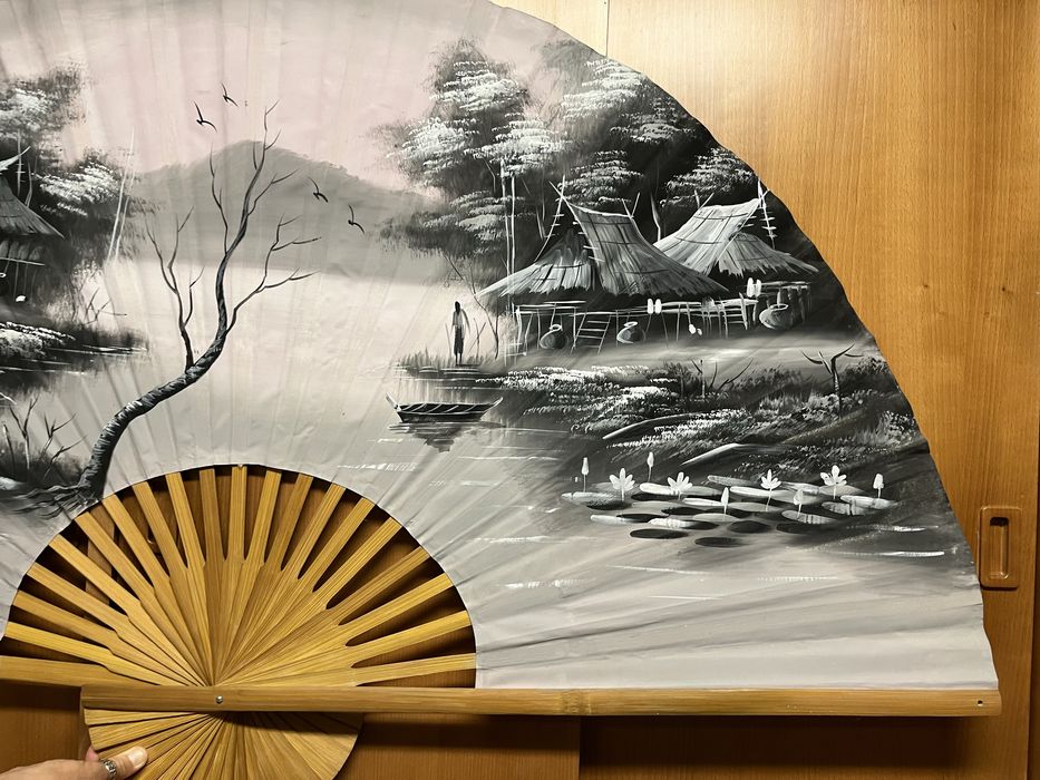 Leque decorativo oriental