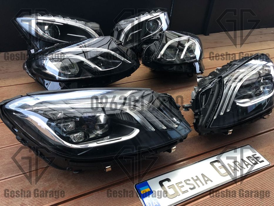 Фара фари Mercedes мерседес w117w213w222w447w156w166 fullled xenon lci