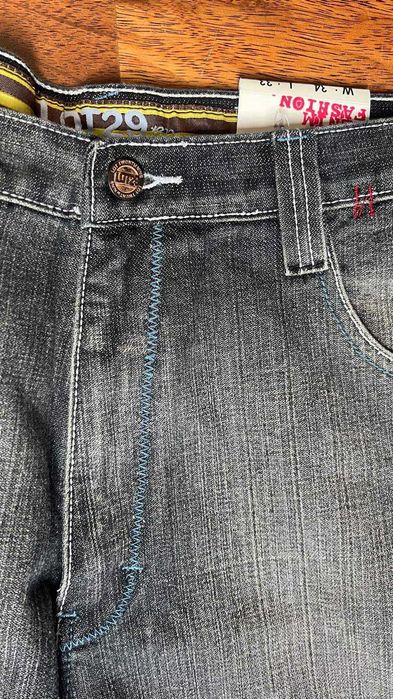 Spodnie LOT29 z USA luźne spodnie skate 34 haftowane