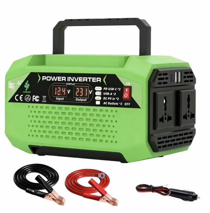 Портативна електростанція (Інвертор потужністю) 500/1000w