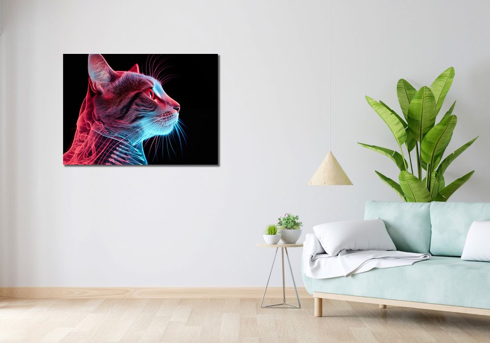 Obraz 100x70cm Cybernetyczny Rentgen Kota