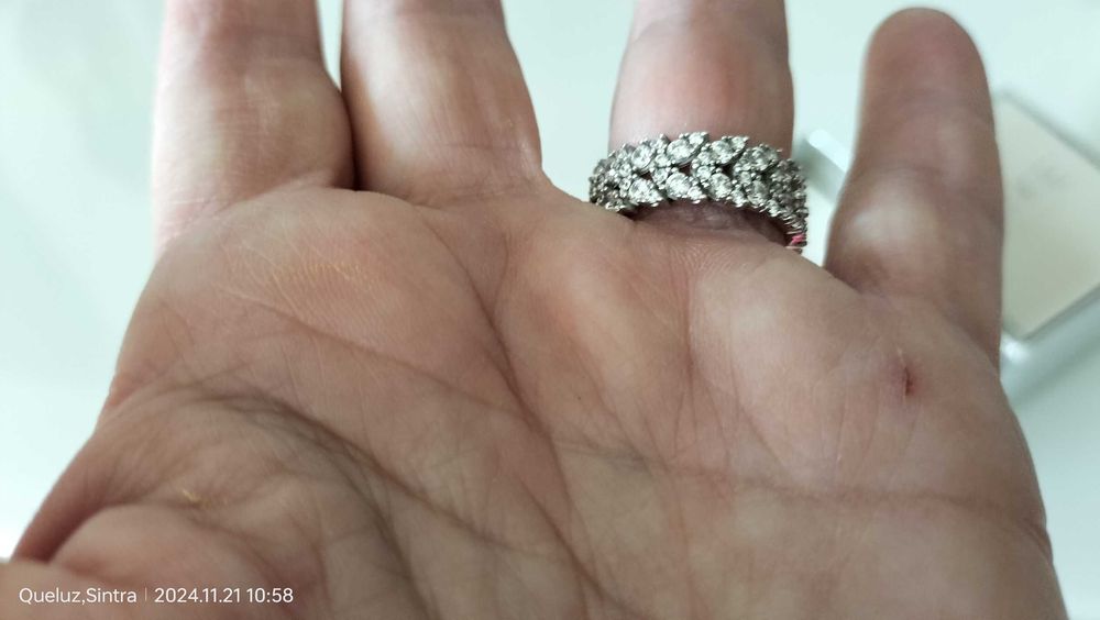 Anel de prata da marca UNIKE