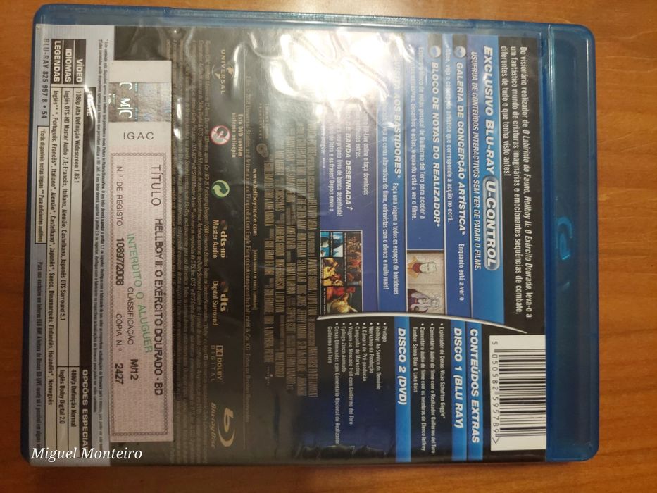 Blu Ray Hellboy 2 O exército Dourado edição 2 discos