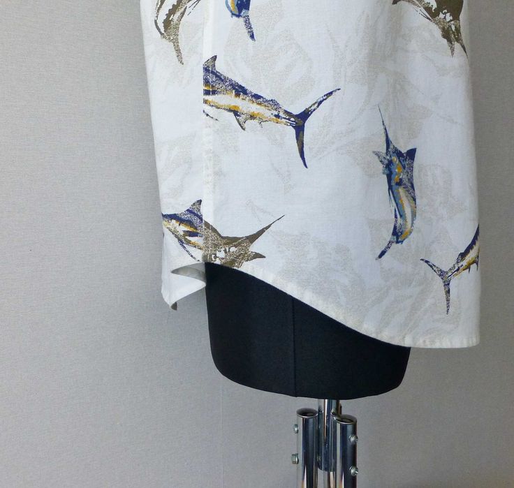 Knightsbridge letnia męska koszula Fish Print L XL