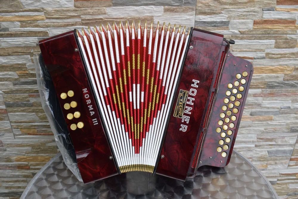 Concertina Hohner 3 Voz. Fa La Re