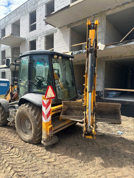 Wynajem koparki koparko ładowarki JCB Trójmiasto i okolice koparka