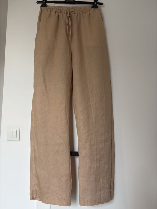 Spodnie lniane ZARA