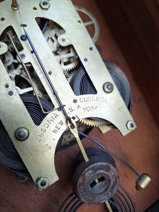 Zegar antyk salonowy Ansonia U.S.A 1882 zabytkowy