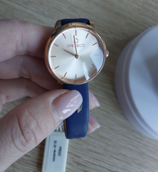 Nowy elegancki zegarek OPS Objects pudełko certyfikat