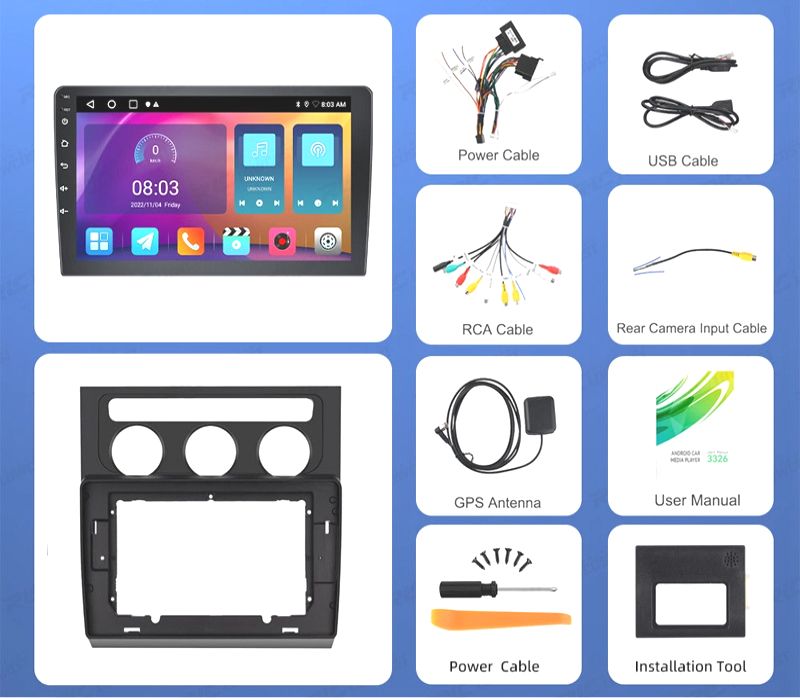 RÁDIO GPS ANDROID 13 VOLKSWAGEN TOURAN 03-06