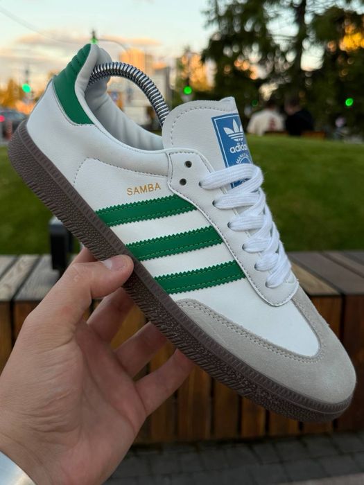 НАЛОЖКА‼️41-45 Adidas Samba OG White Green Line / Leo Spezial LV Dunk 72