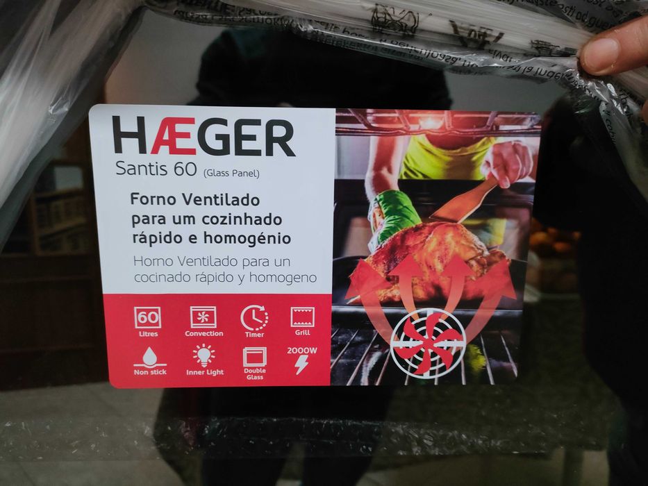 Forno Eléctrico HAEGER 60 Litros - NOVO