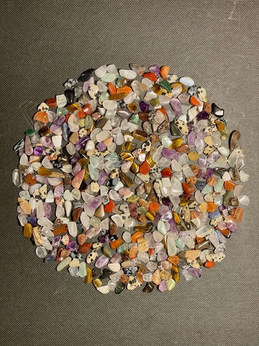 Pedras preciosas roladas variadas 89g