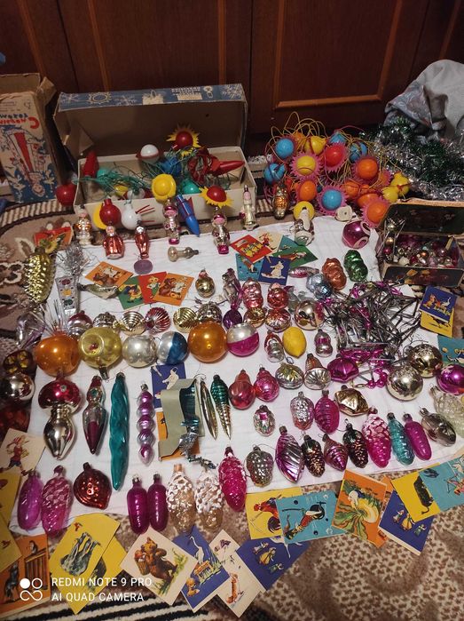 Игрушки ёлочные ссср Спутник , космонавт и др. 100 шт.+