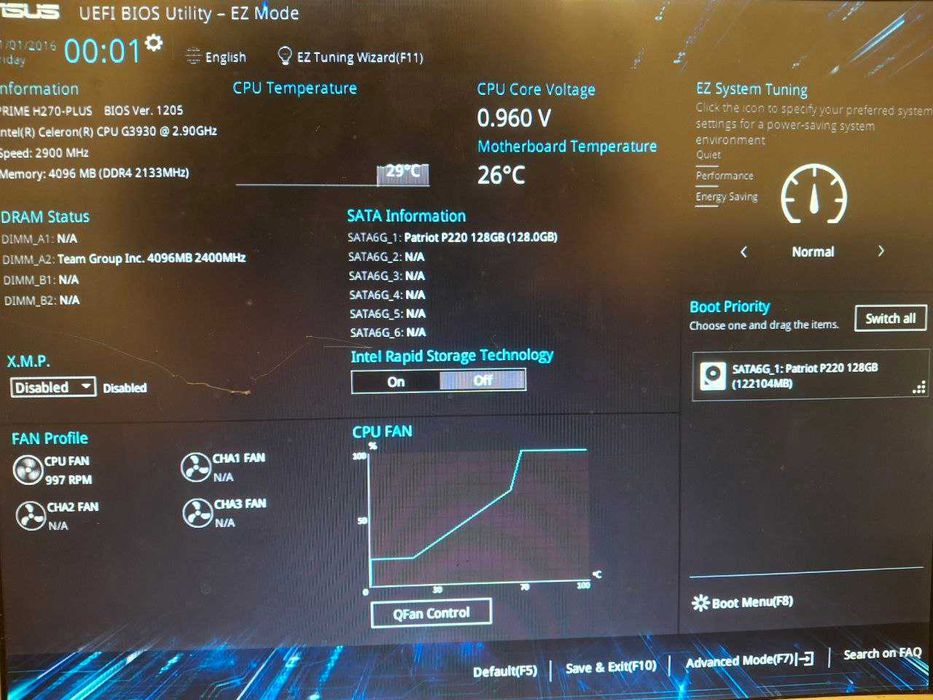 ASUS Prime H270-Plus s1151