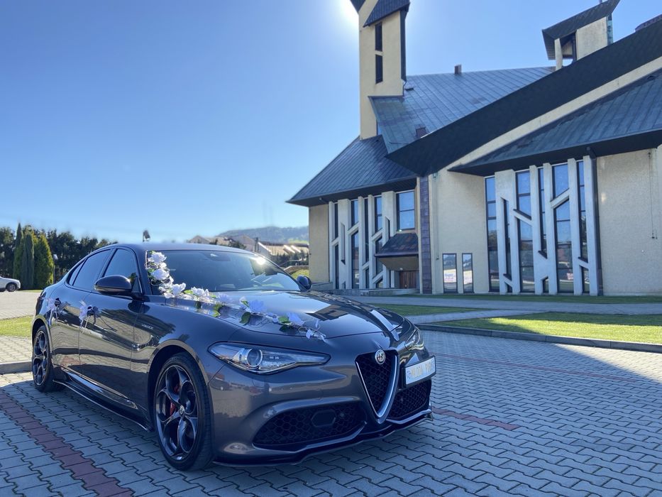 Auto samochód do ślubu Alfa Romeo Giulia Veloce Jedyna taka w Polsce