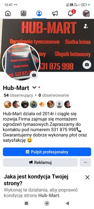 Ogrodzenia tymczasowe siatka leśna słupek betonowy drewniany