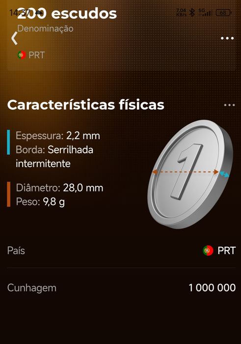 Moedas antigas Portugal