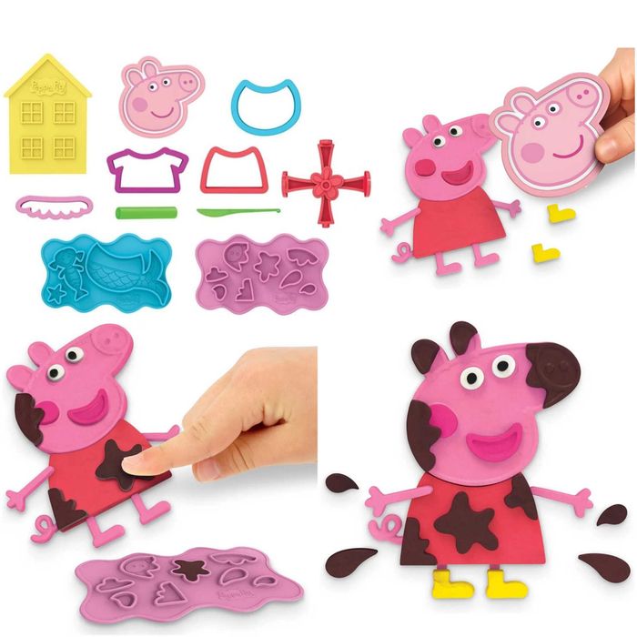 Play doh Свинка Пеппа формочки для ліплення Peppa pig плей до