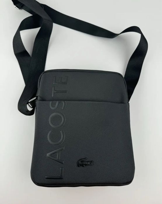 Lacoste сумка Чоловіча через плече , Барсетка lacoste Чорного кольору