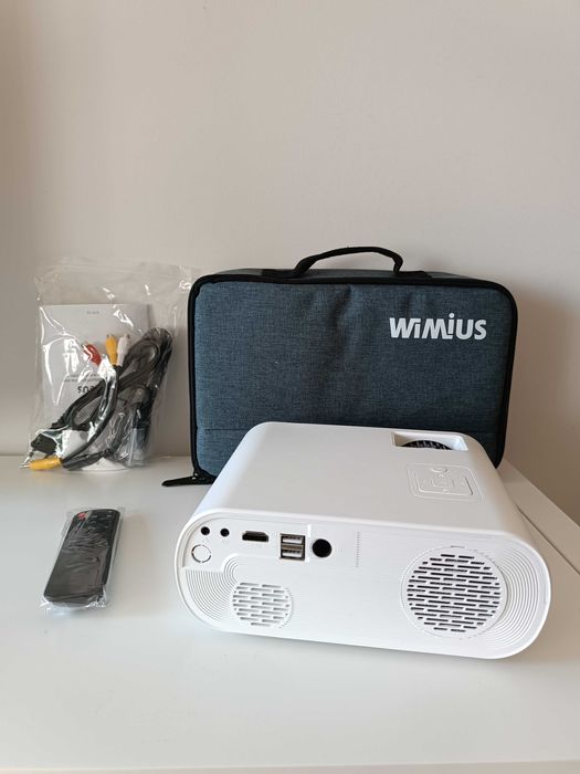 Projetor WiMiUS / WiFi Mirroring / 7000 Lumens / 1080p / Bolsa (NOVO)