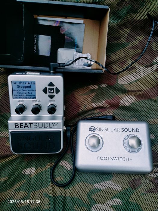 Singular Sound BeatBuddy —педаль  драм-машина,барабани для виступів, запису, репетицій. Чудовий стан.
