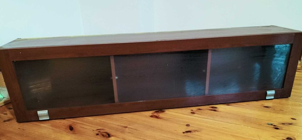 Meble do salonu Witryna + szafka RTV + regał wiszący