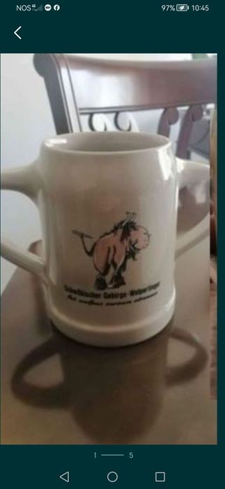 Chávenas almoçoadeiras+caneca+miniaturas+botões