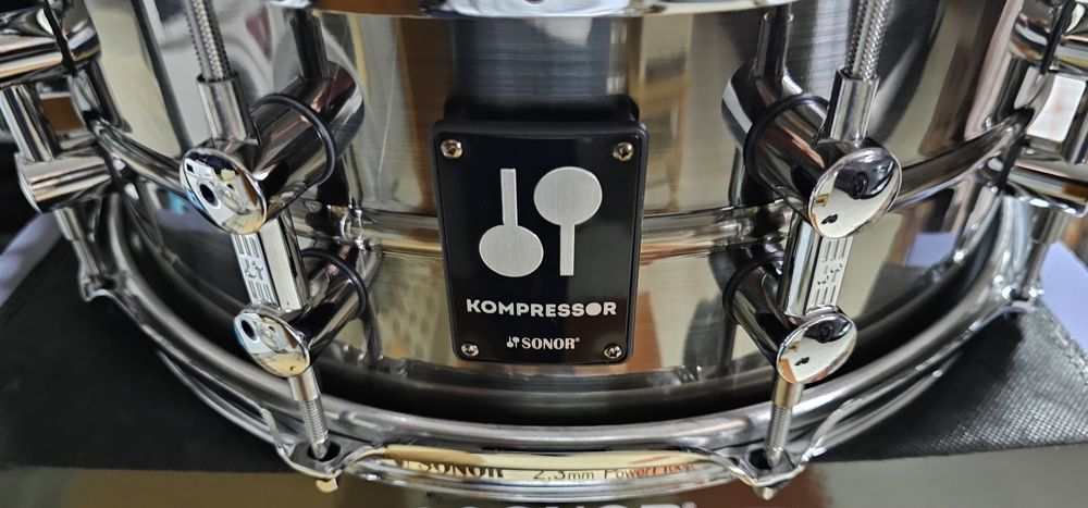 Tarola SONOR Kompressor 14x5.75" Black Nickel Brass (Latão) Nova