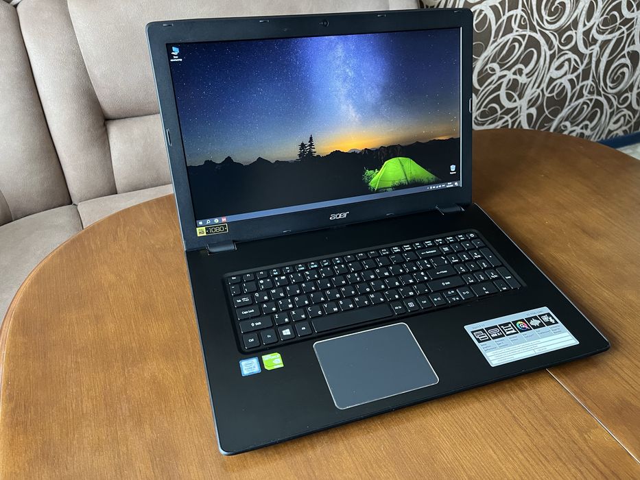Игровой ноутбук 17.3" Acer Aspire E17 на Intel i5-7200U с Nvidia 940MX