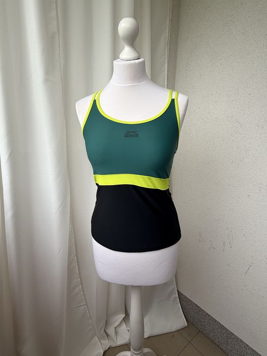Tankini sportowa koszulka 40 Slazenger strój kąpielowy