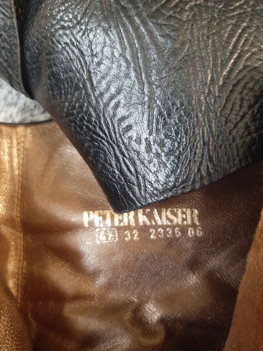 Oryginalne skórzane botki Peter Kaiser r. 37,5-38 skóra naturalna jak