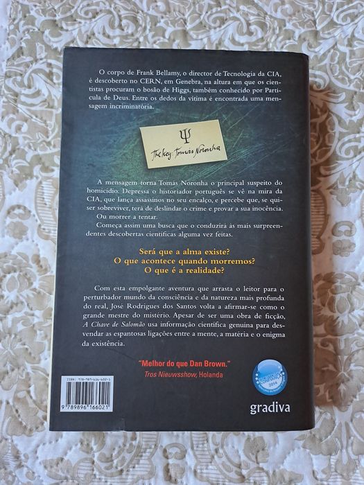 Livro "A Chave de Salomão" de José Rodrigues dos Santos