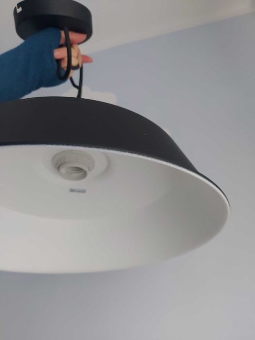 Lampa loft sufitowa czarna