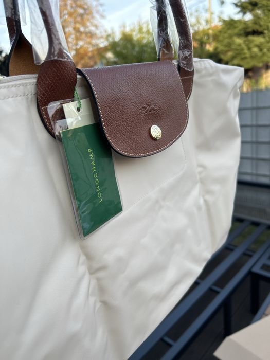 Longchamp torebka kremowa L