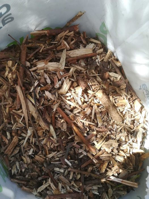 Zrębka z drzew liściastych i iglastych do ogrodu