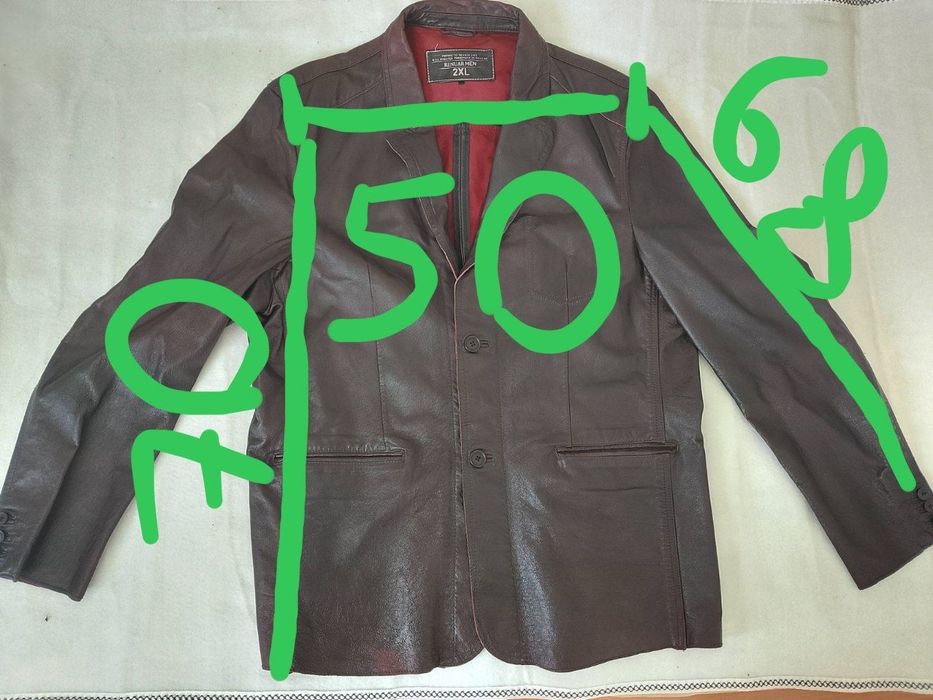 Renuar men 2XL куртка чоловіча шкіряна