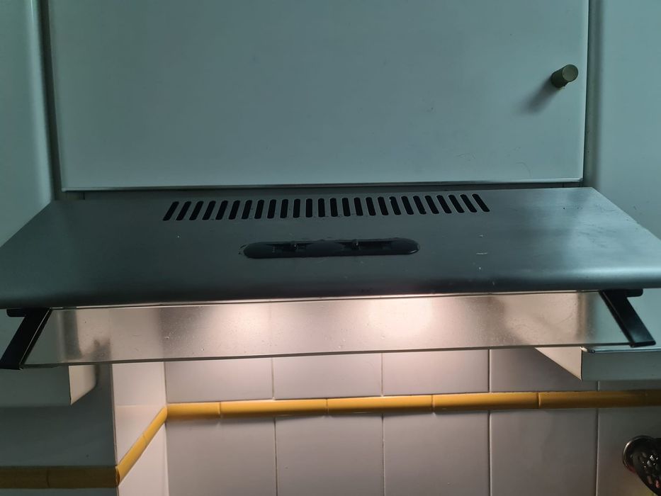 Fogão, placa e exaustor