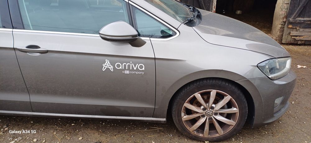 Drzwi prawe tylne  błotnik wolkswagen sportsvan LA7N