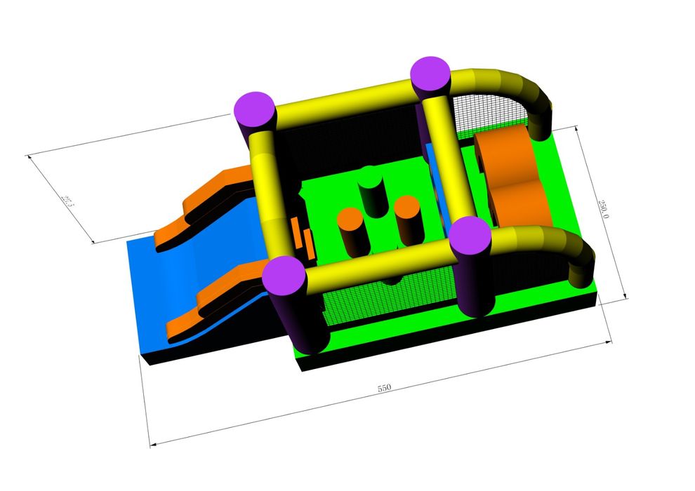 Insuflável Mini pista de obstáculos (nova)
