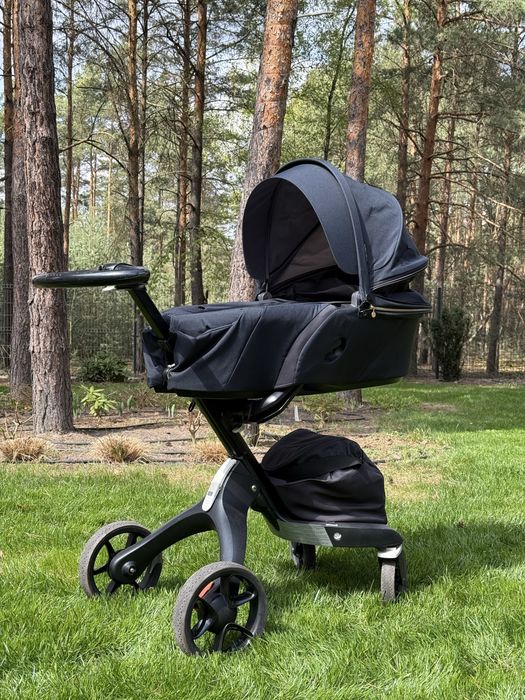 Wózek Stokke Xplory Black spacerówka gondola stan bdb