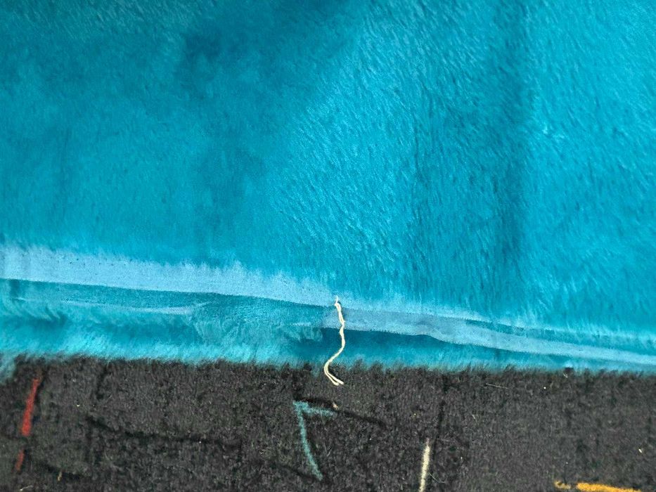 плед травка голубий