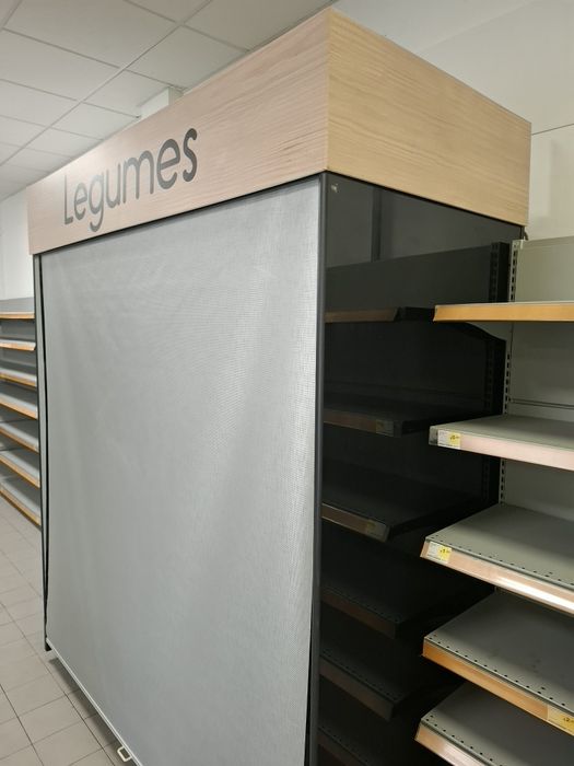 Vitrine legumes para supermercados