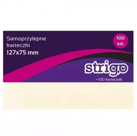 Karteczki samoprzylepne 127x76mm 100 kartek pastel. Strigo